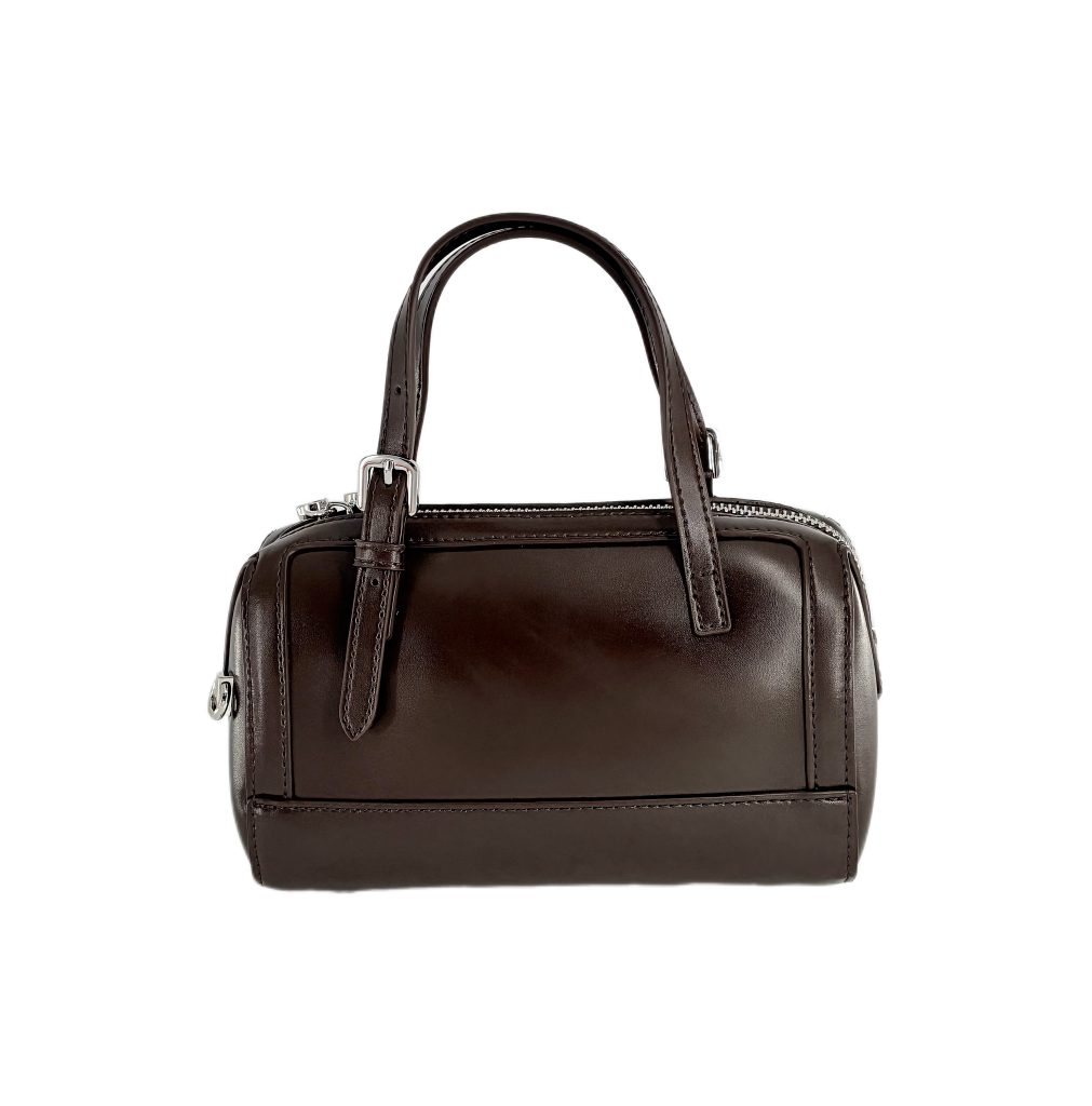 Mini Leather Boston Handbag