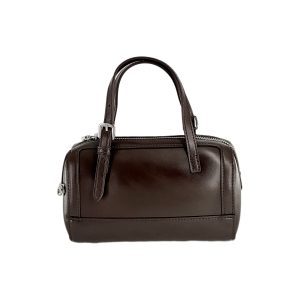 Mini Leather Boston Handbag