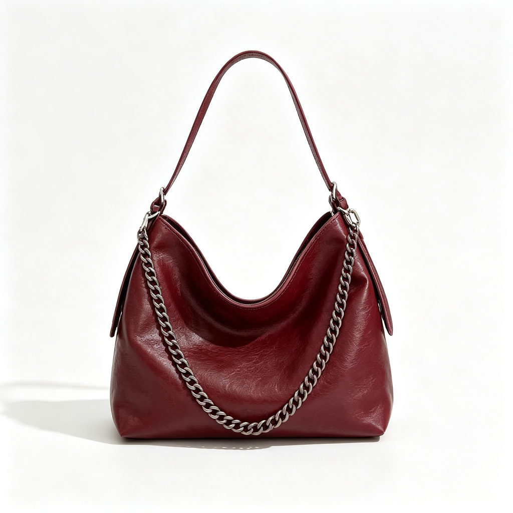 Vintage Chain Hobo Shoulder Bag