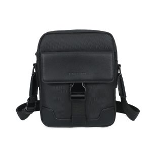 Men's Nylon Spliced Crossbody Bag