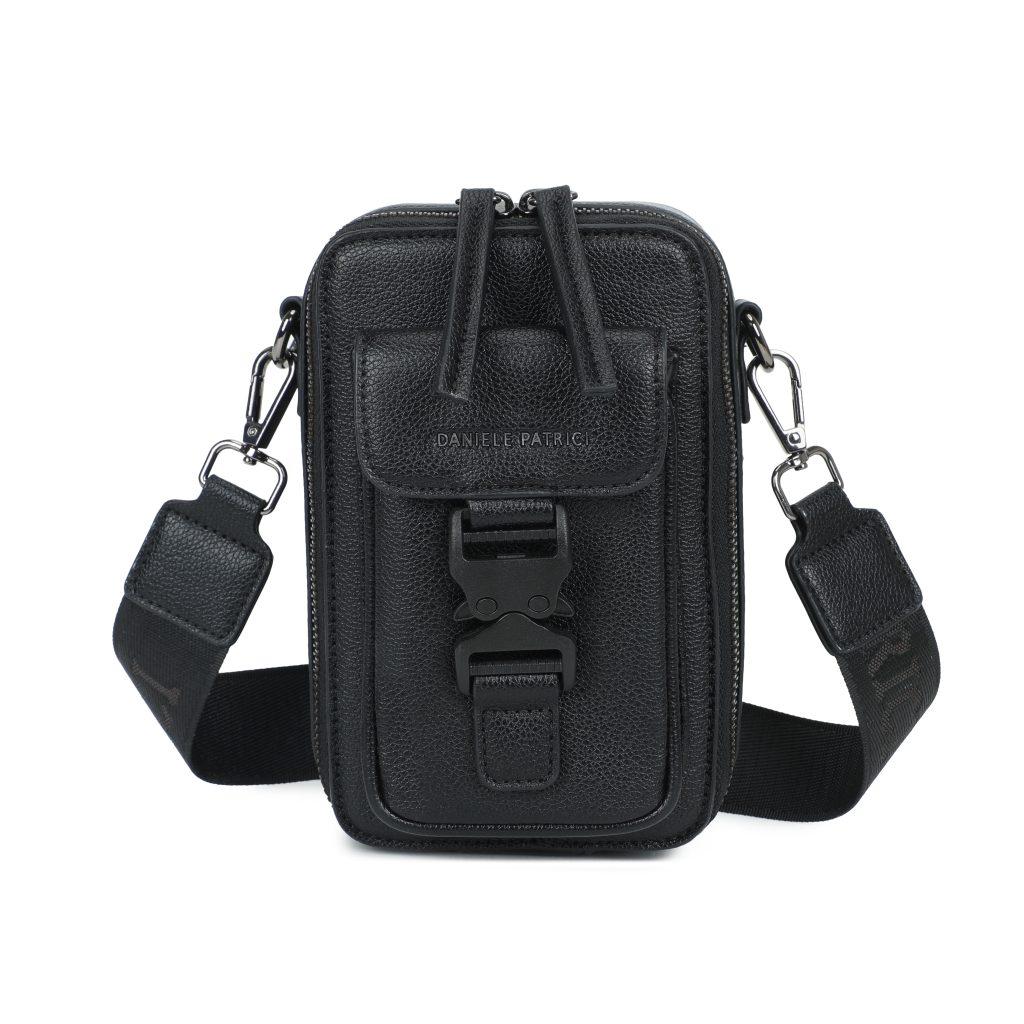 Men’s Leather Multi-Pocket Crossbody Sling Bag