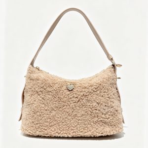 Teddy Furry Hobo Shoulder Bag