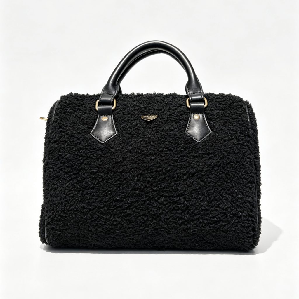 Teddy Furry Boston Handbag