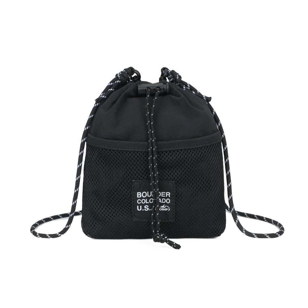 CAMP7 Mesh Drawstring Crossbody Pouch