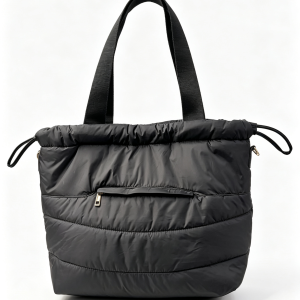 Puffer Drawstring Tote Bag
