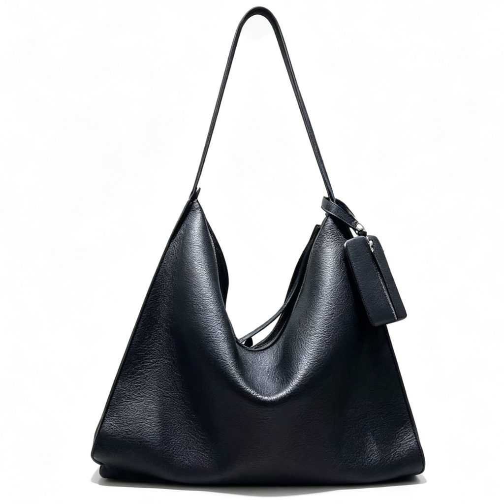Genuine Leather Large Hobo Shoulder Bag