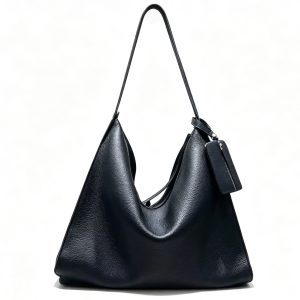 Genuine Leather Large Hobo Shoulder Bag