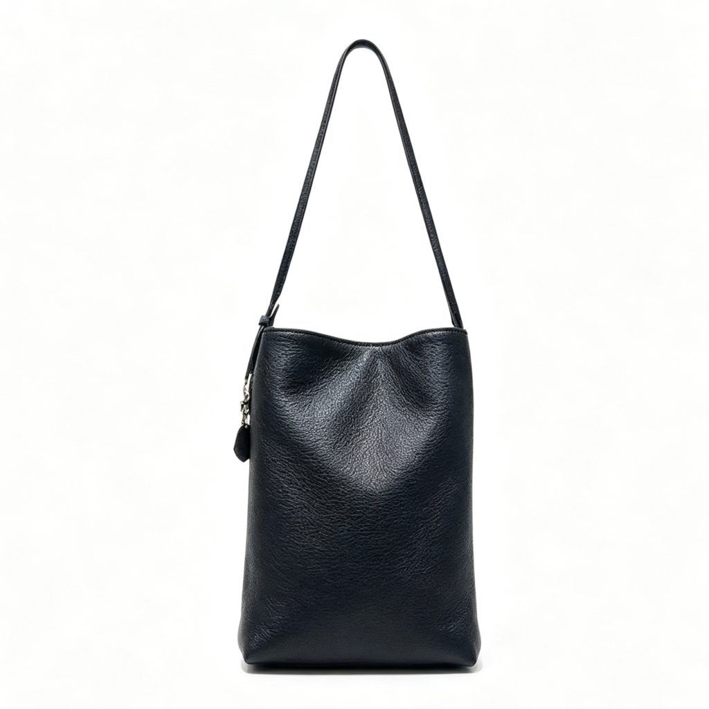 Genuine Leather Vertical Phone Shoulder Bag