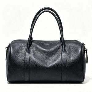 Genuine Leather Boston Handbag