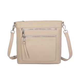 Genuine Leather Multi‑pocket Crossbody Bag