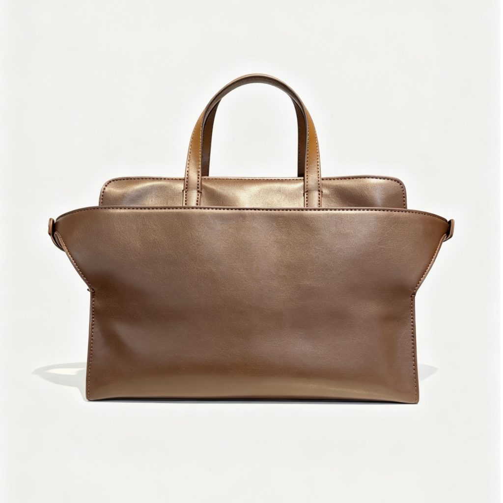 Glossy Leather Wing‑Shape Bag