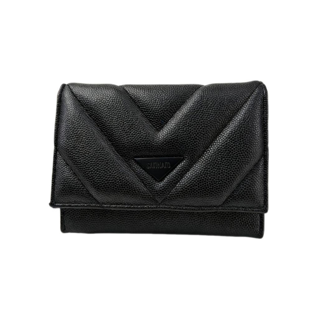 V‑Quilted Small Wallet