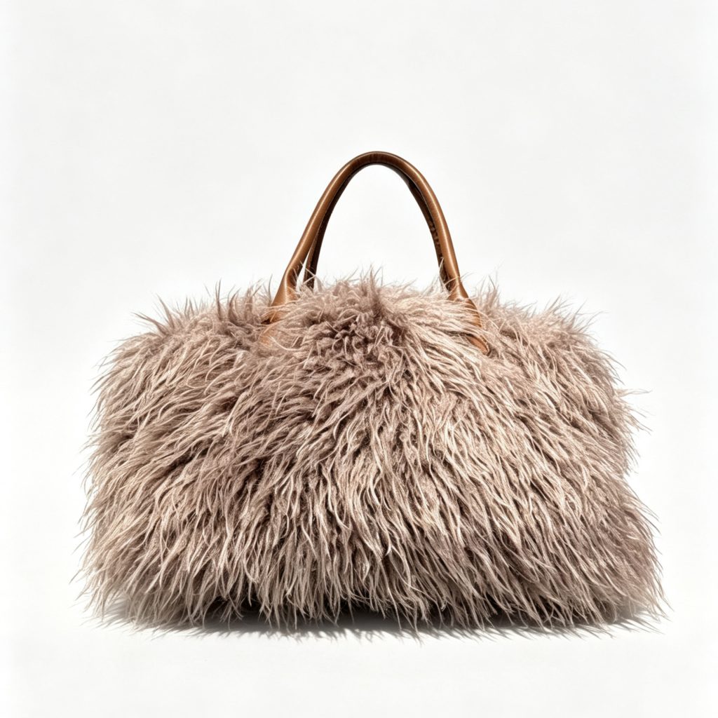 Shaggy Furry Travel Tote Bag