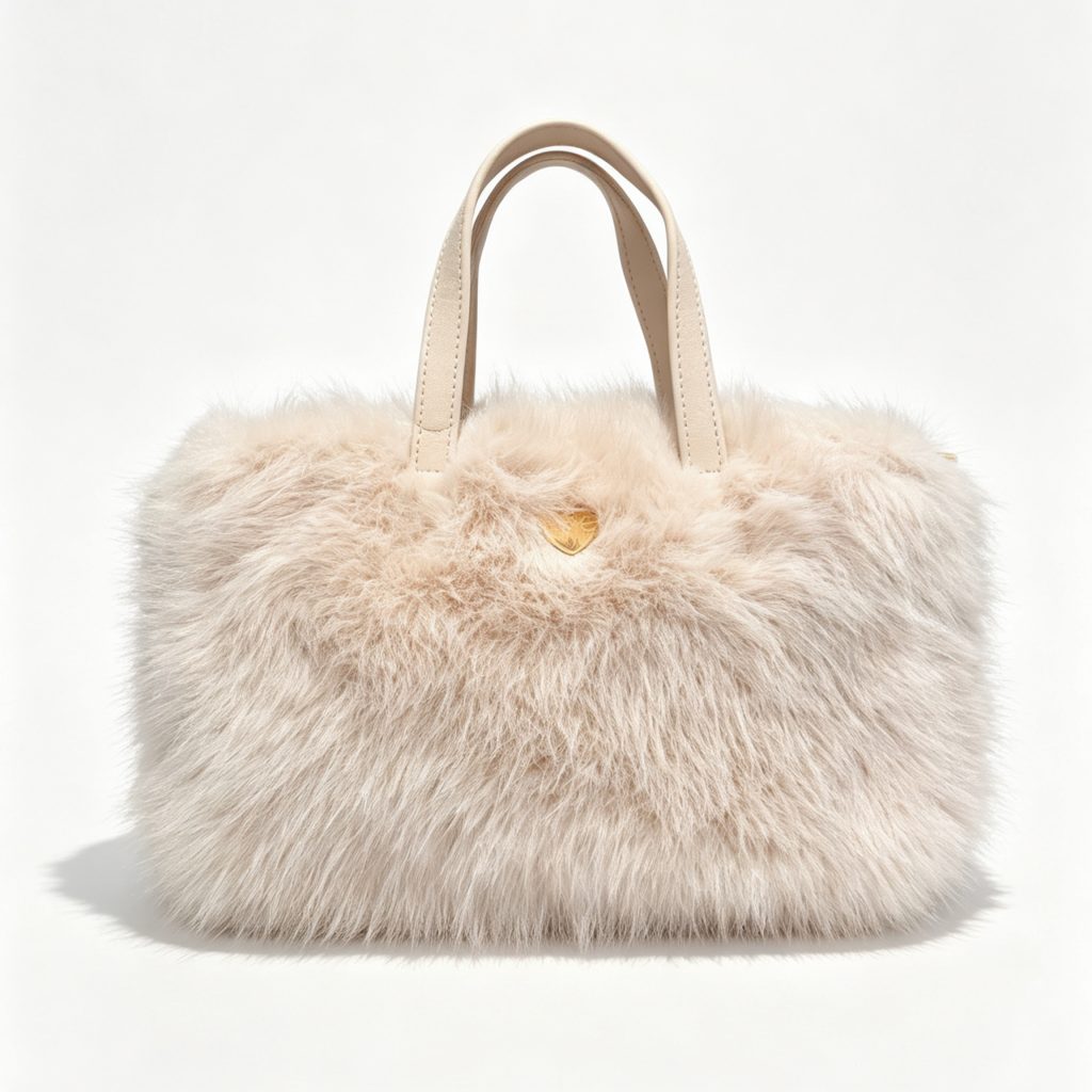 Fluffy Furry Boston Handbag