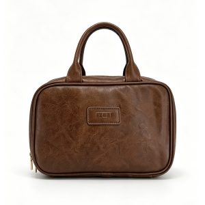 Vintage Multi‑layer Cosmetic Bag