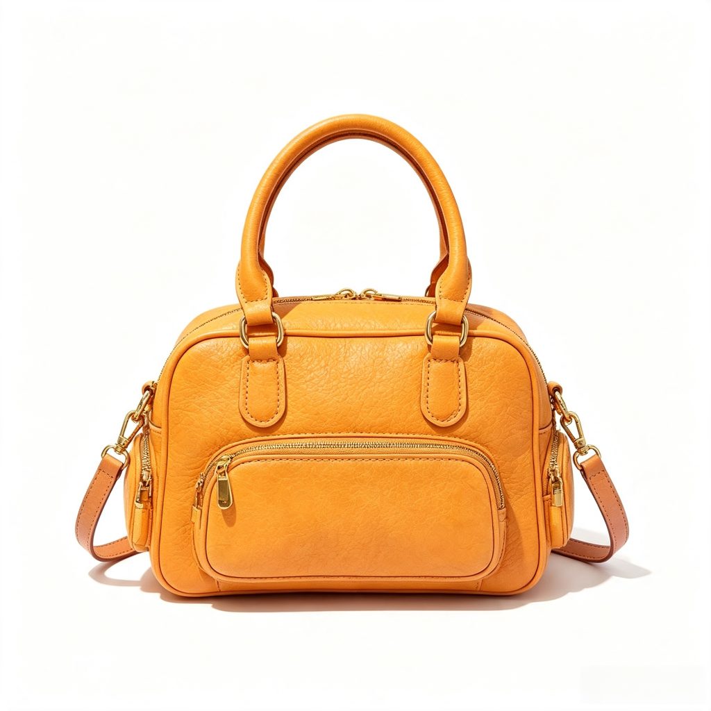 Multi-pocket Vintage Boston Handbag