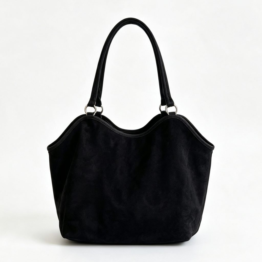 Suede Wave Tote Bag
