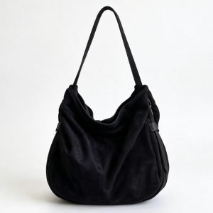Soft Suede Slouchy Hobo Bag