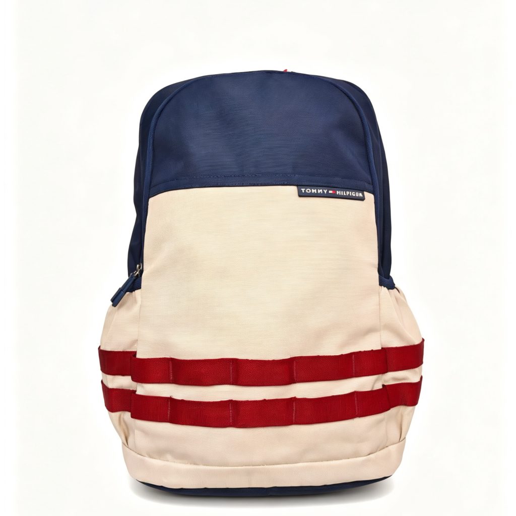 Color‑Block Striped Backpack