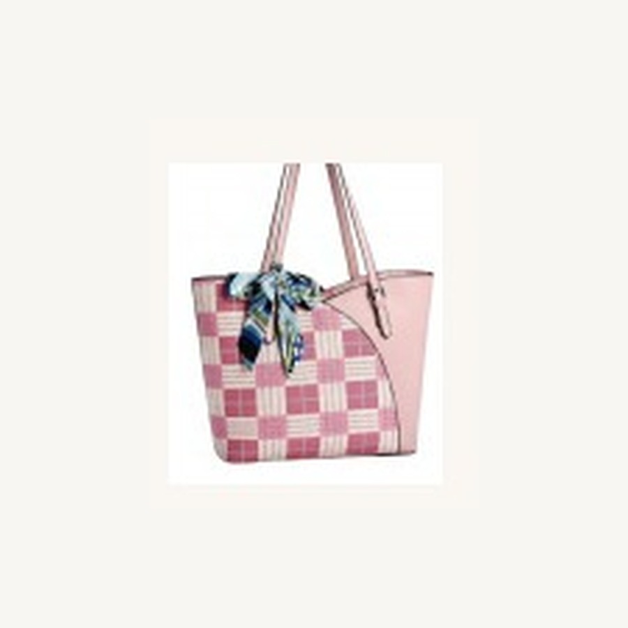 Plaid Scarf Tote Preview 3